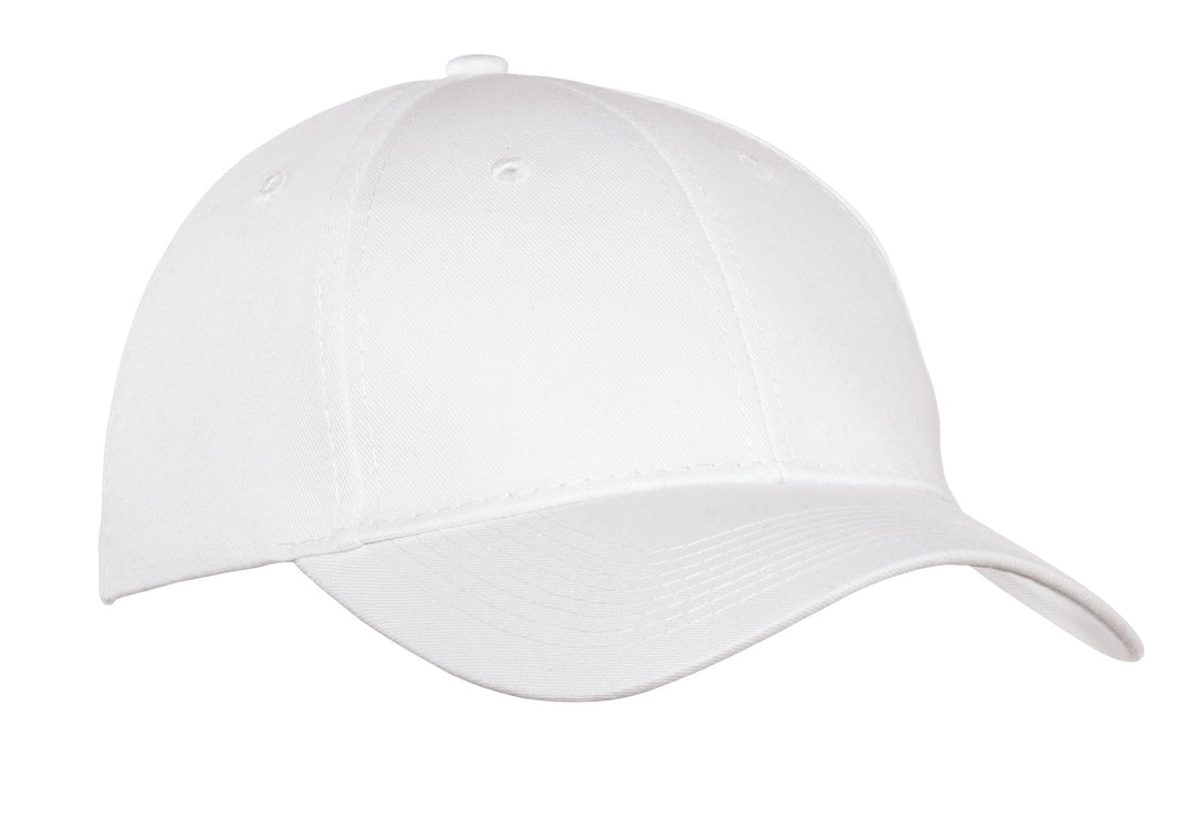 Port Authority Six-Panel Twill Cap.  CP80 — White — front