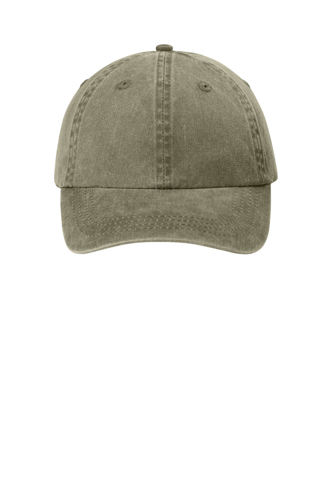 Port Authority Pigment-Dyed Cap.  CP84 — Khaki — front