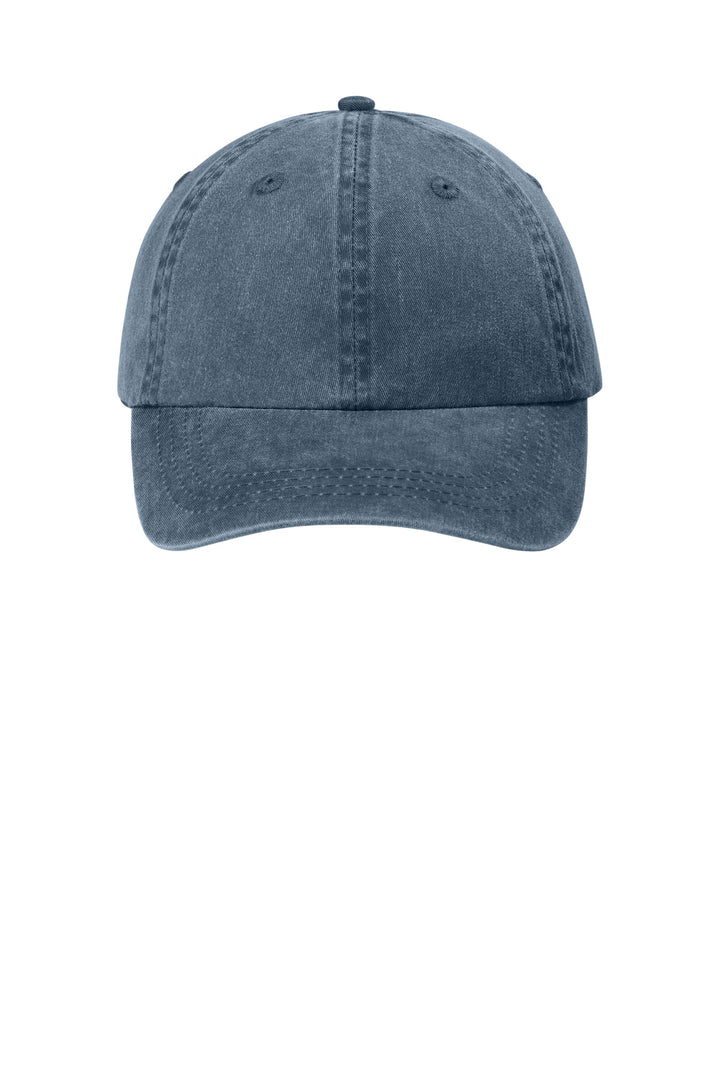 Port Authority Pigment-Dyed Cap.  CP84 — Navy — front