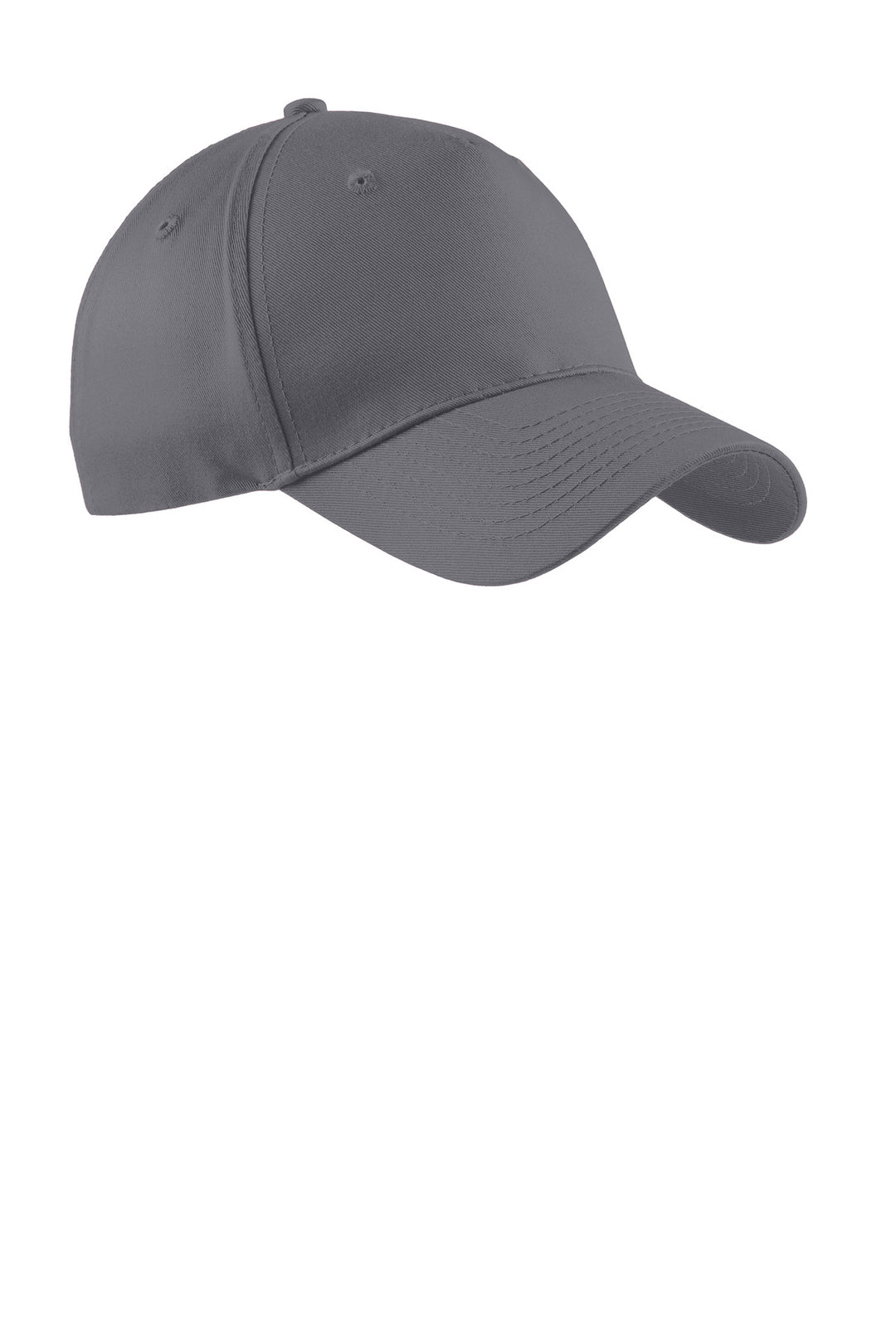 Port Authority Five-Panel Twill Cap.  CP86 — Charcoal — front