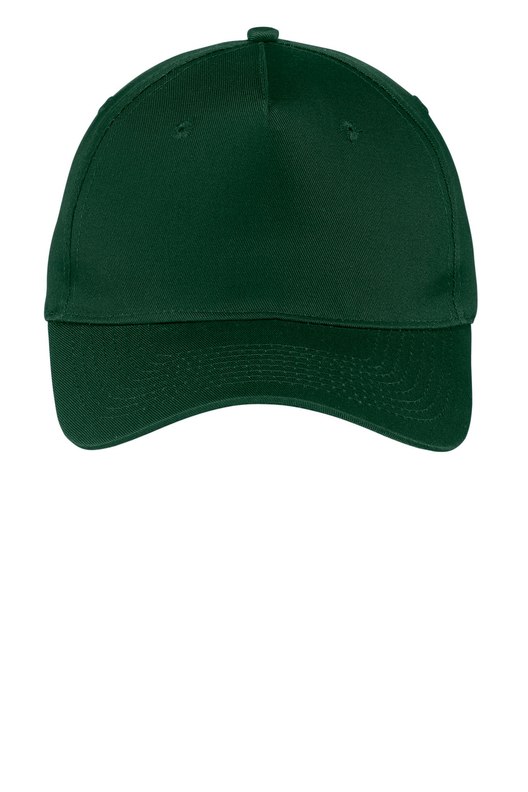 Port Authority Five-Panel Twill Cap.  CP86 — Hunter — front
