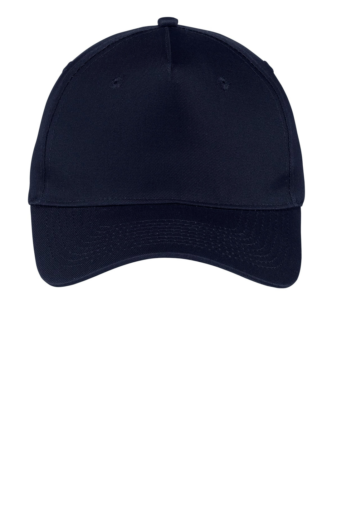 Port Authority Five-Panel Twill Cap.  CP86 — Navy — front
