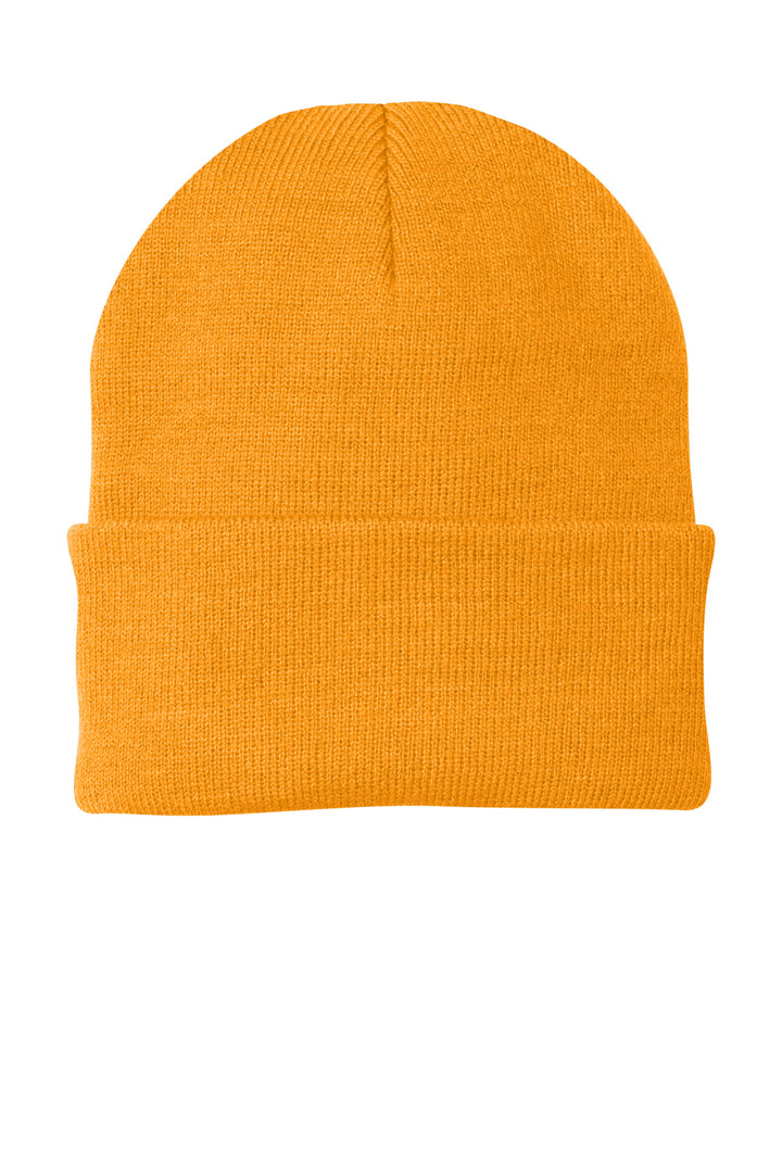 Port Authority Knit Cap.  CP90 — Athletic Gold — front