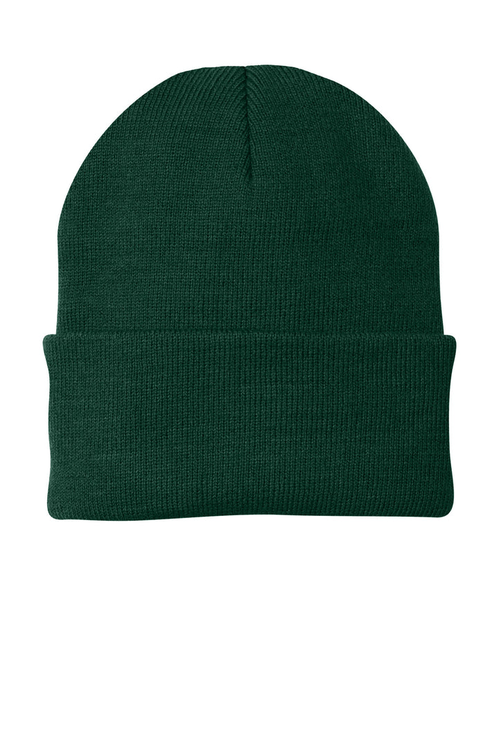 Port Authority Knit Cap.  CP90 — Athletic Green — front