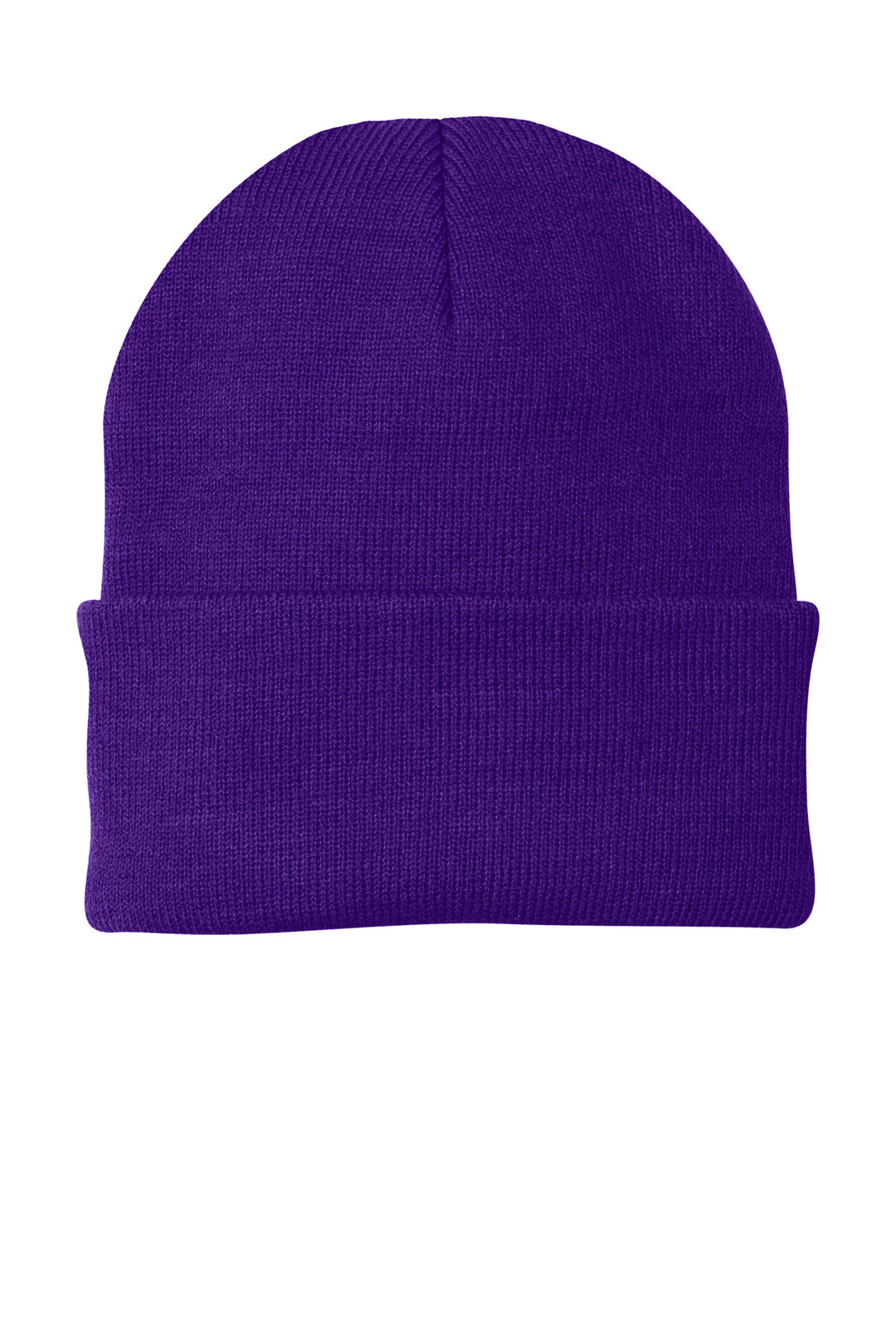 Port Authority Knit Cap.  CP90 — Athletic Purple — front