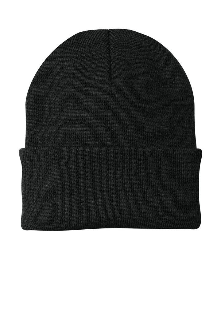 Port Authority Knit Cap.  CP90 — Black — front
