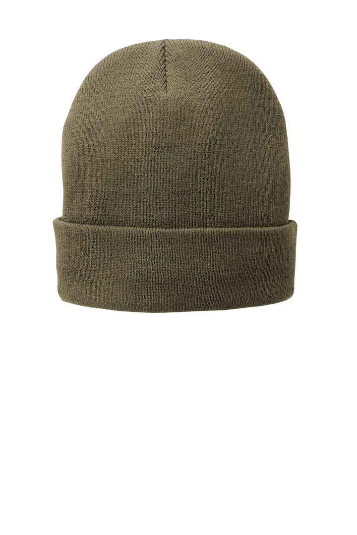 Port Authority Fleece-Lined Knit Cap. CP90L — Coyote Brown — front