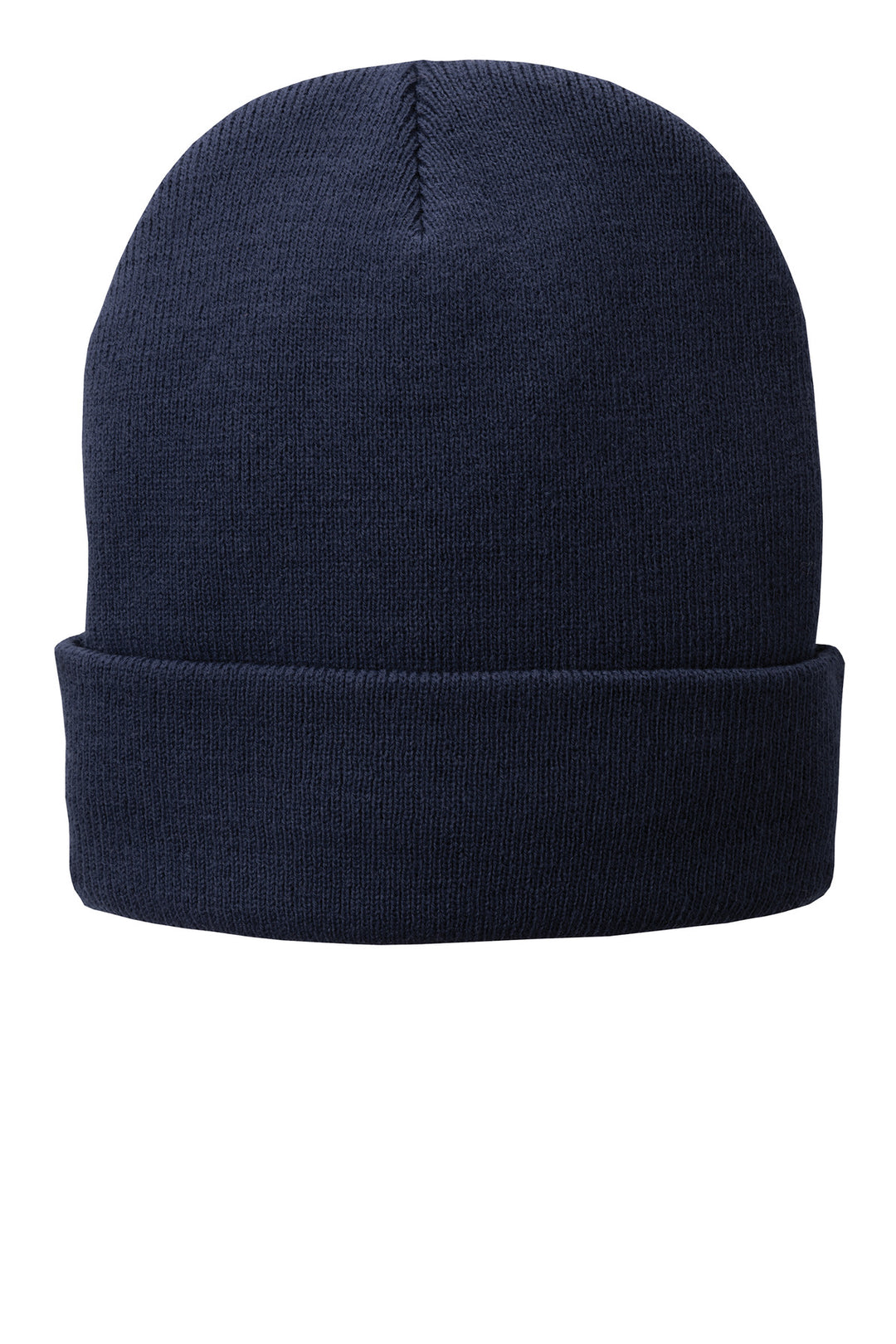 Port Authority Fleece-Lined Knit Cap. CP90L — Navy — front