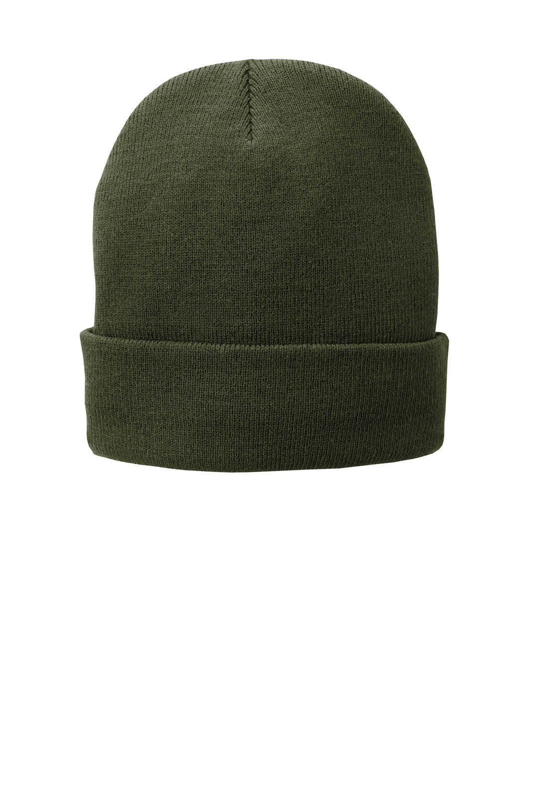 Port Authority Fleece-Lined Knit Cap. CP90L — Olive Drab Green — front