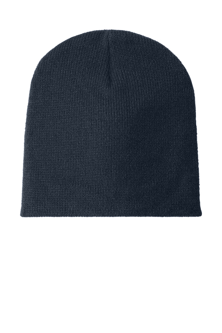 Port Authority Beanie Cap.  CP91 — Navy — front
