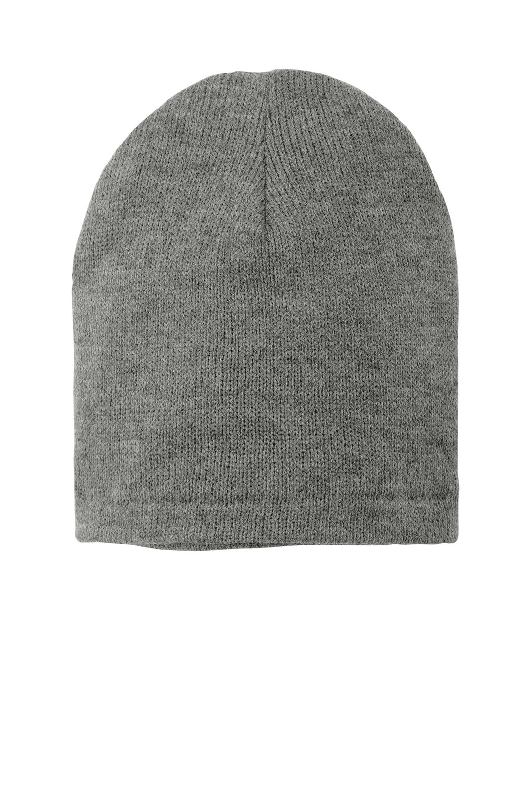 Port Authority Fleece-Lined Beanie Cap. CP91L — Athletic Oxford — front