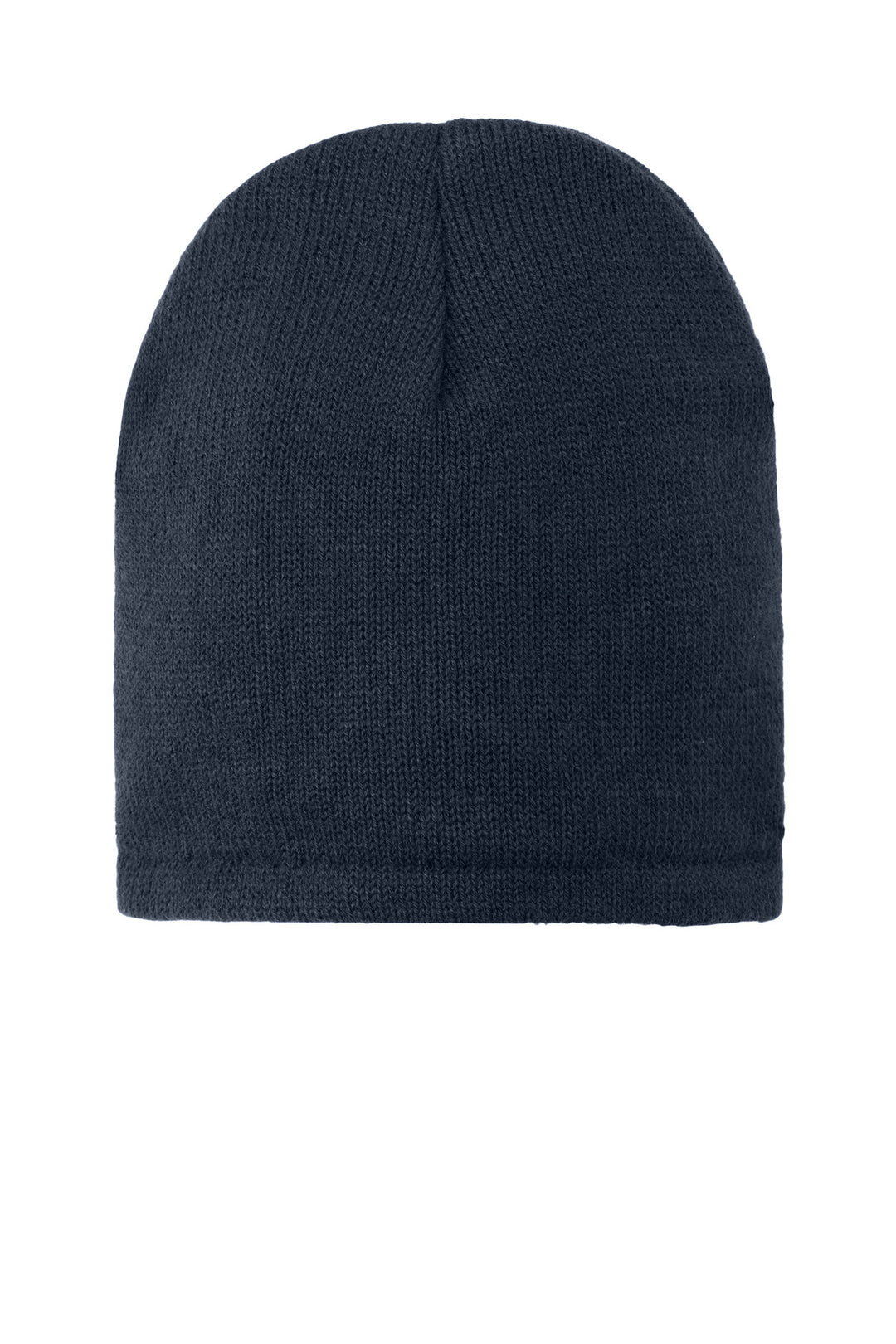 Port Authority Fleece-Lined Beanie Cap. CP91L — Navy — front