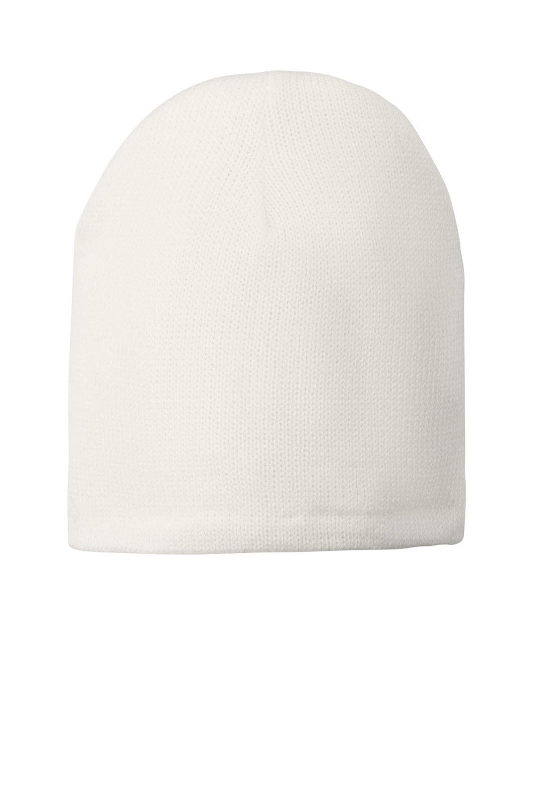 Port Authority Fleece-Lined Beanie Cap. CP91L — White — front