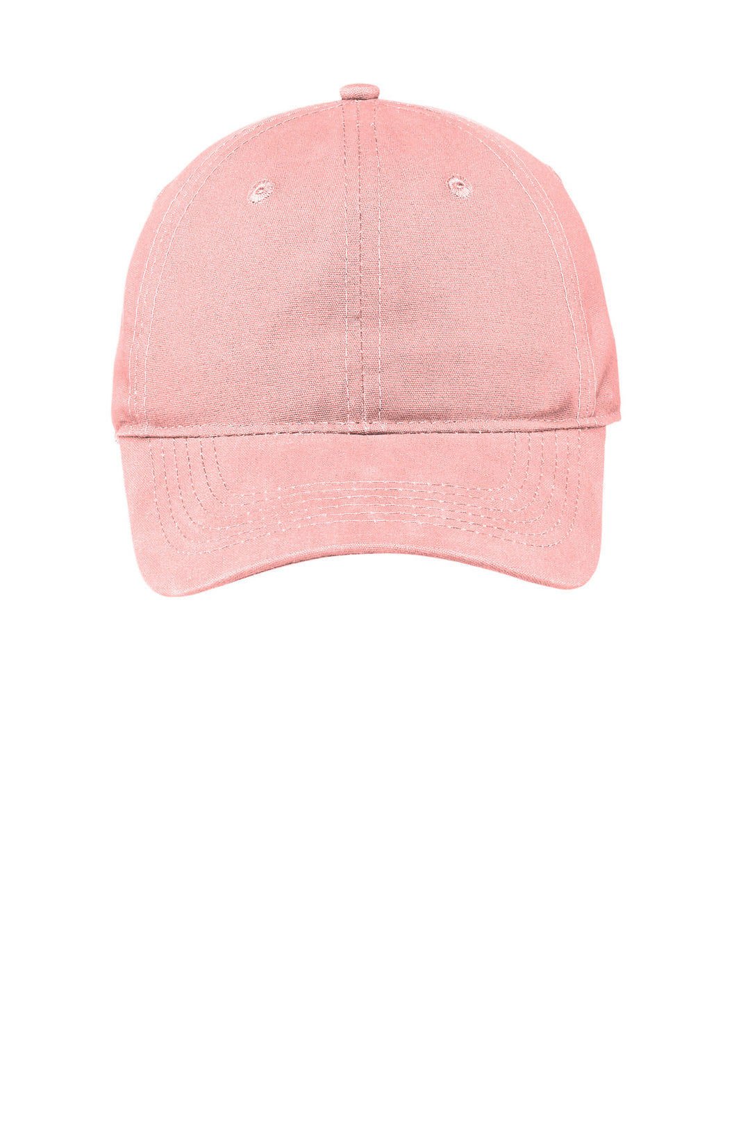 Port Authority Soft Brushed Canvas Cap. CP96 — Light Pink — front