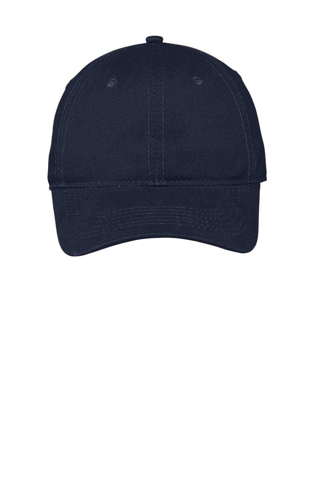 Port Authority Soft Brushed Canvas Cap. CP96 — Navy — front