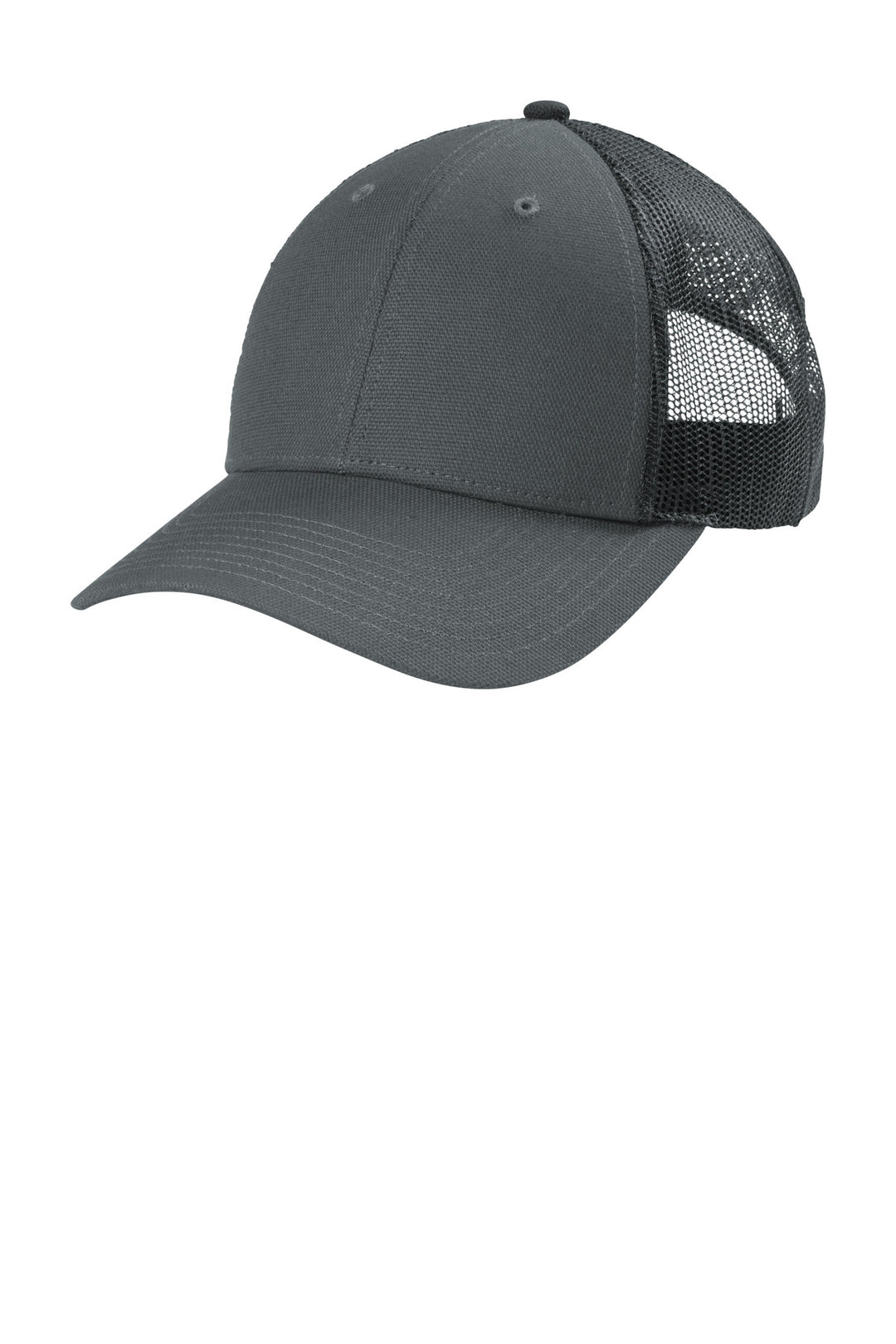 CornerStone  Canvas Mesh Back Cap. CS811 — Charcoal — front