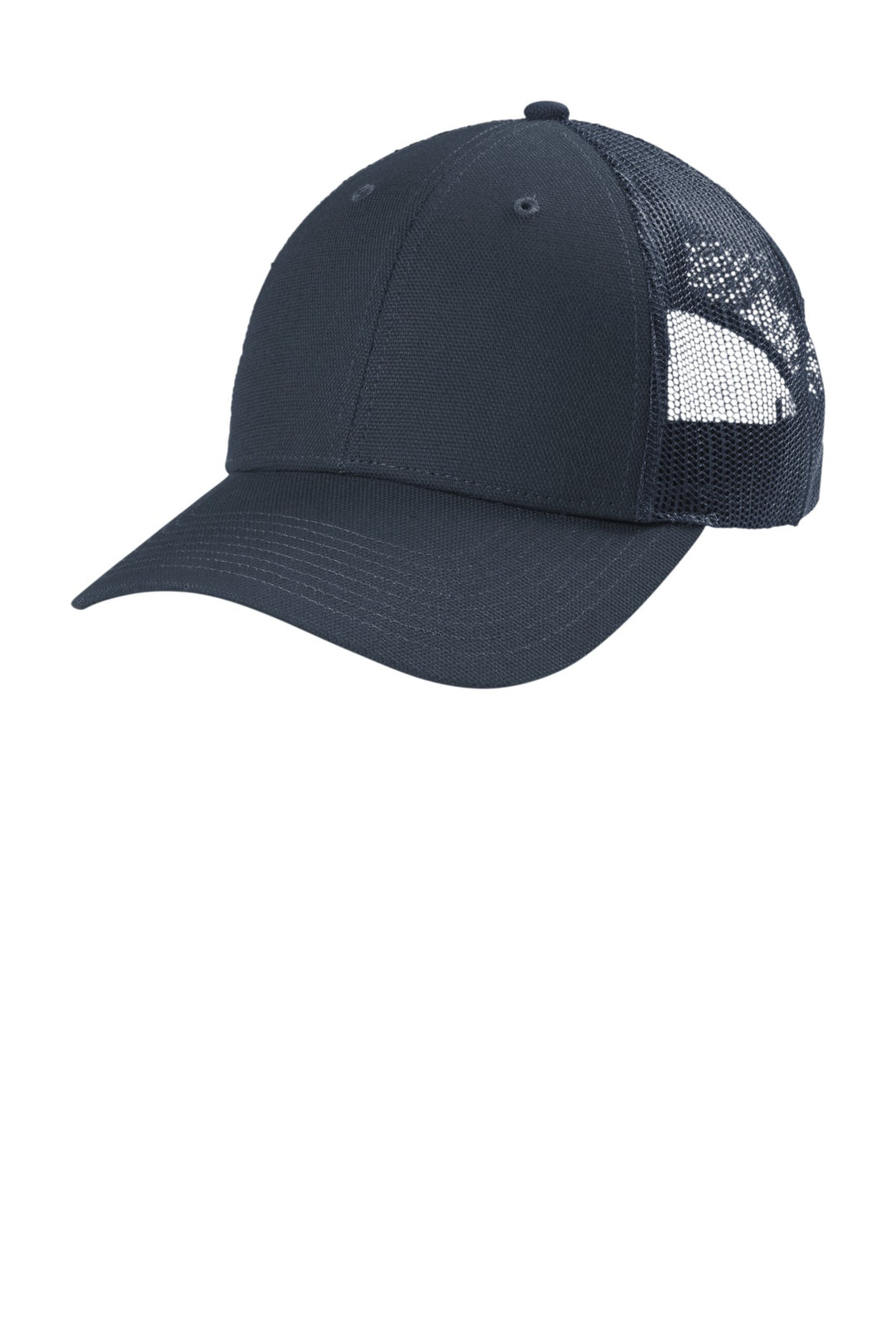 CornerStone  Canvas Mesh Back Cap. CS811 — Navy Blue — front