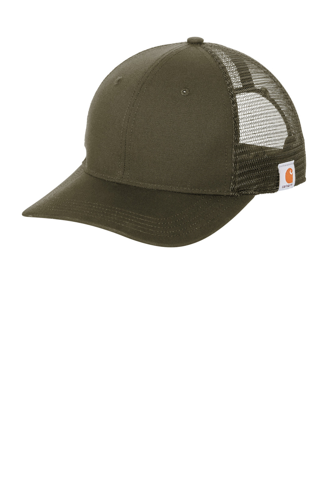 Carhartt Canvas Mesh Back Cap CT105298 — Moss — front