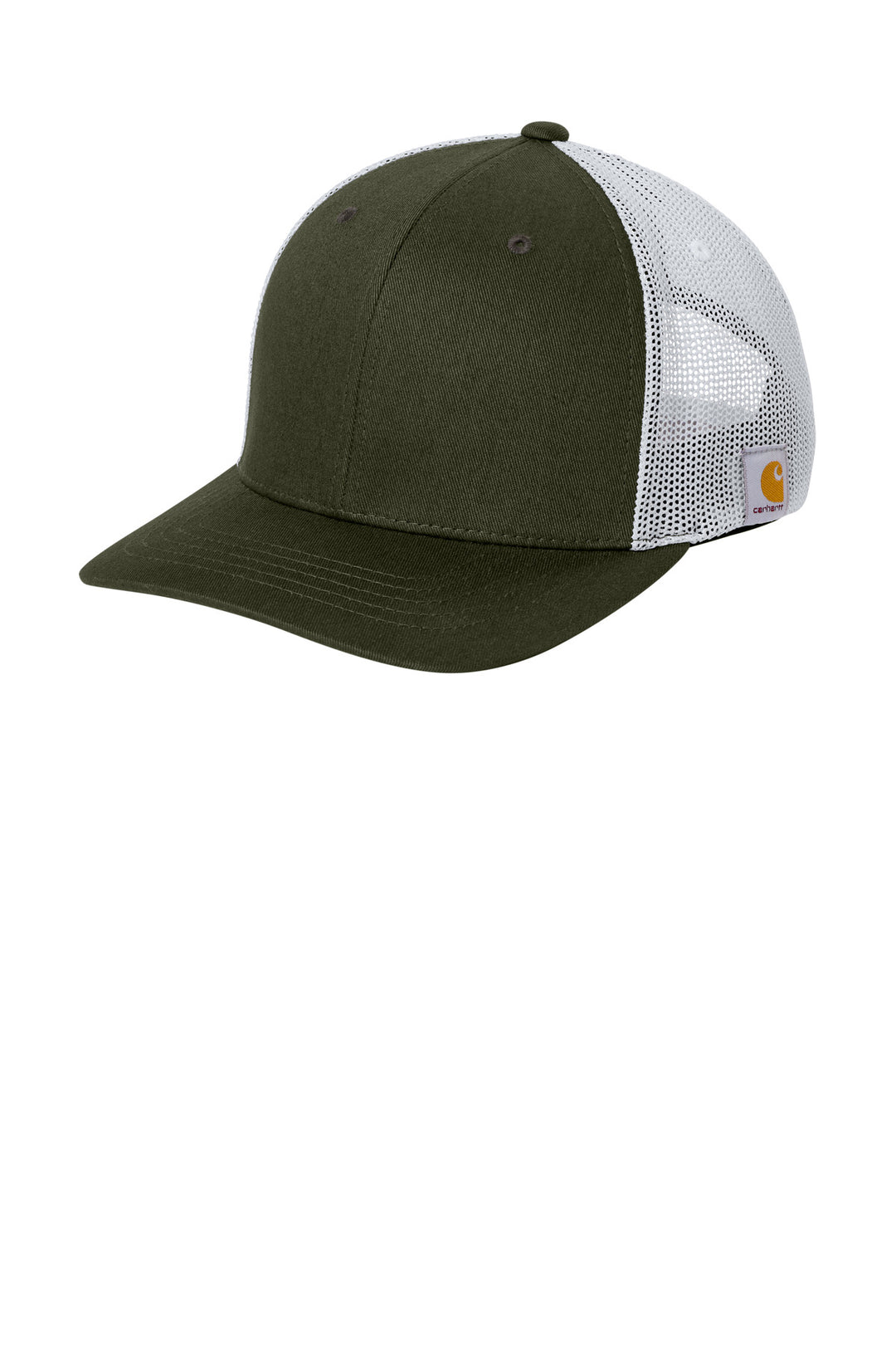 Carhartt Flexfit 110 Mesh Back Cap CT106577 — Moss/ White — front