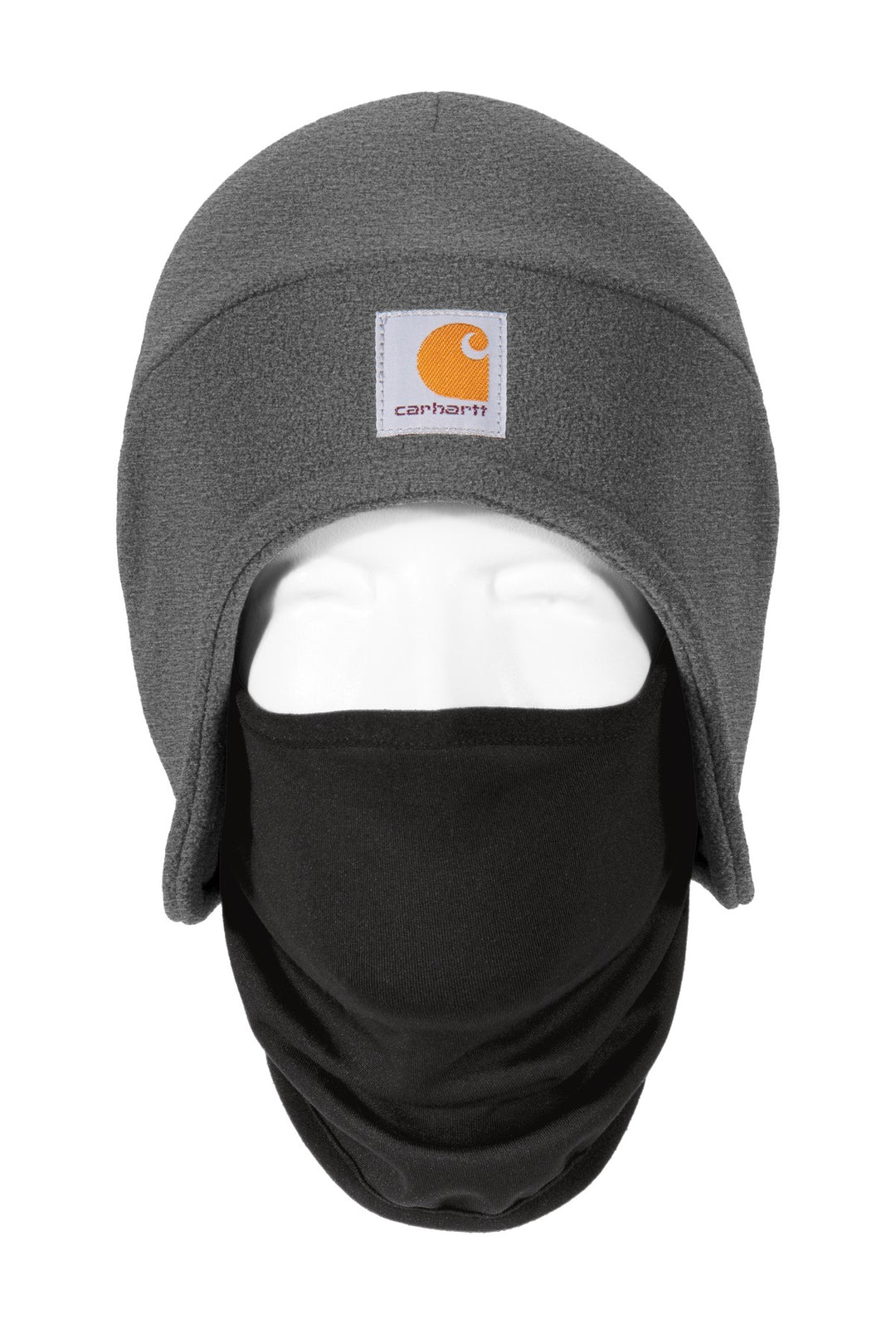 Carhartt  Fleece 2-In-1 Headwear. CTA202 — Charcoal Heather — front