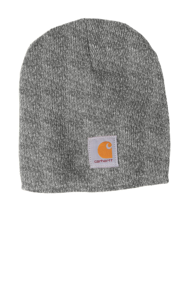 Carhartt  Acrylic Knit Hat. CTA205 — Heather Grey/ Coal Heather — front