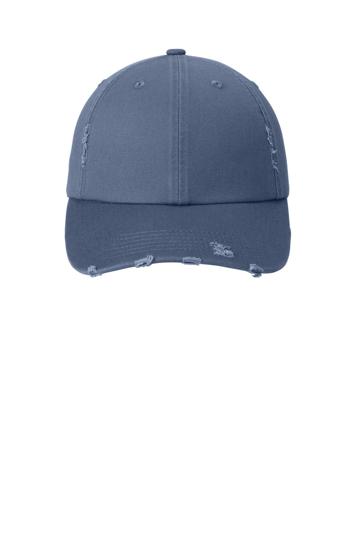 District Distressed Cap. DT600 — Scotland Blue — front