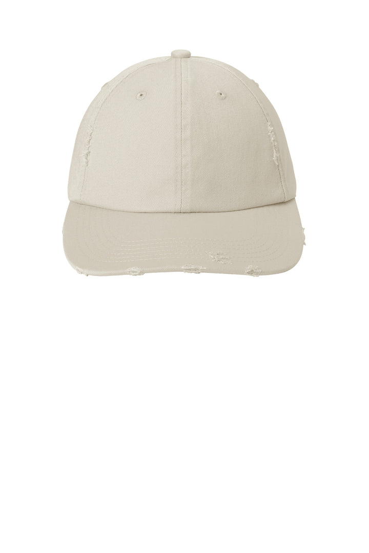 District Distressed Cap. DT600 — Stone — front