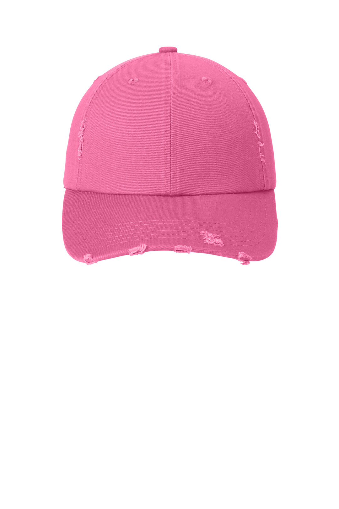 District Distressed Cap. DT600 — True Pink — front
