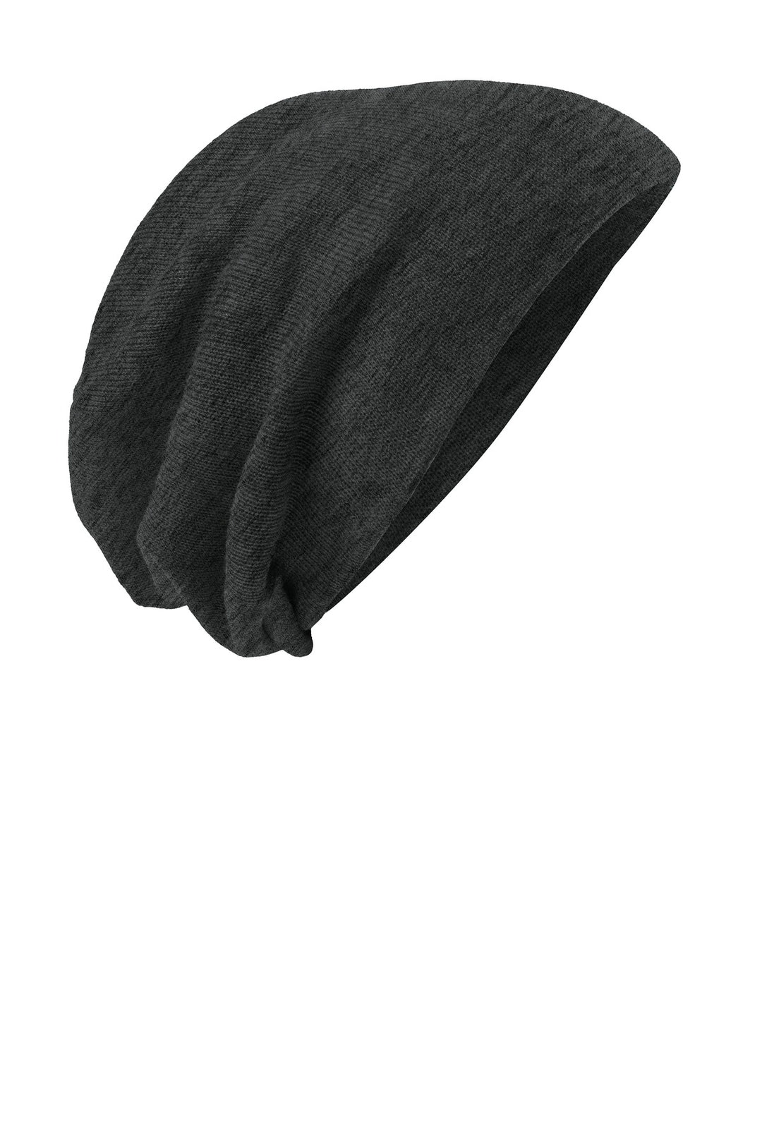 District Slouch Beanie DT618 — Charcoal Heather — front