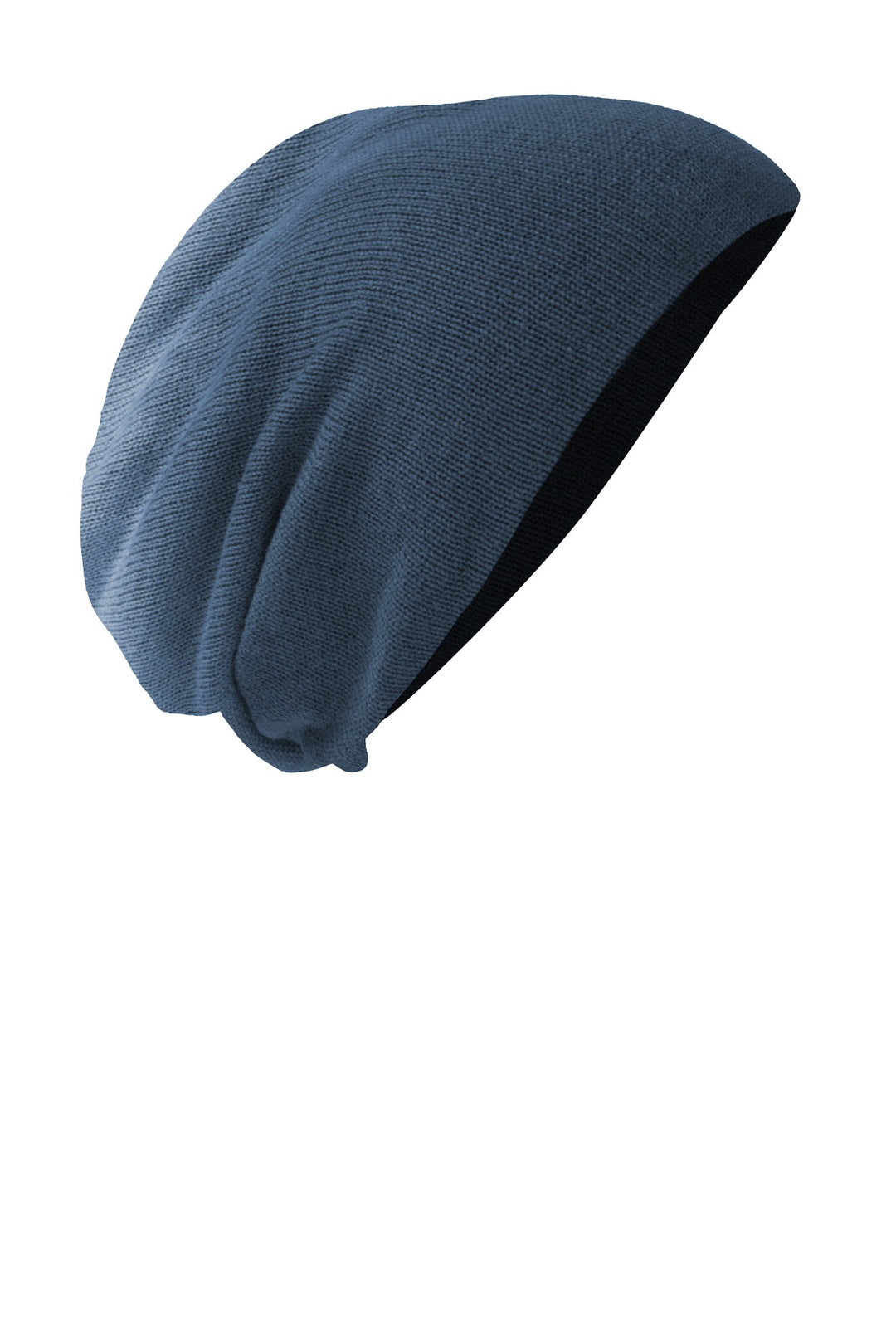 District Slouch Beanie DT618 — Navy Dip Dye — front