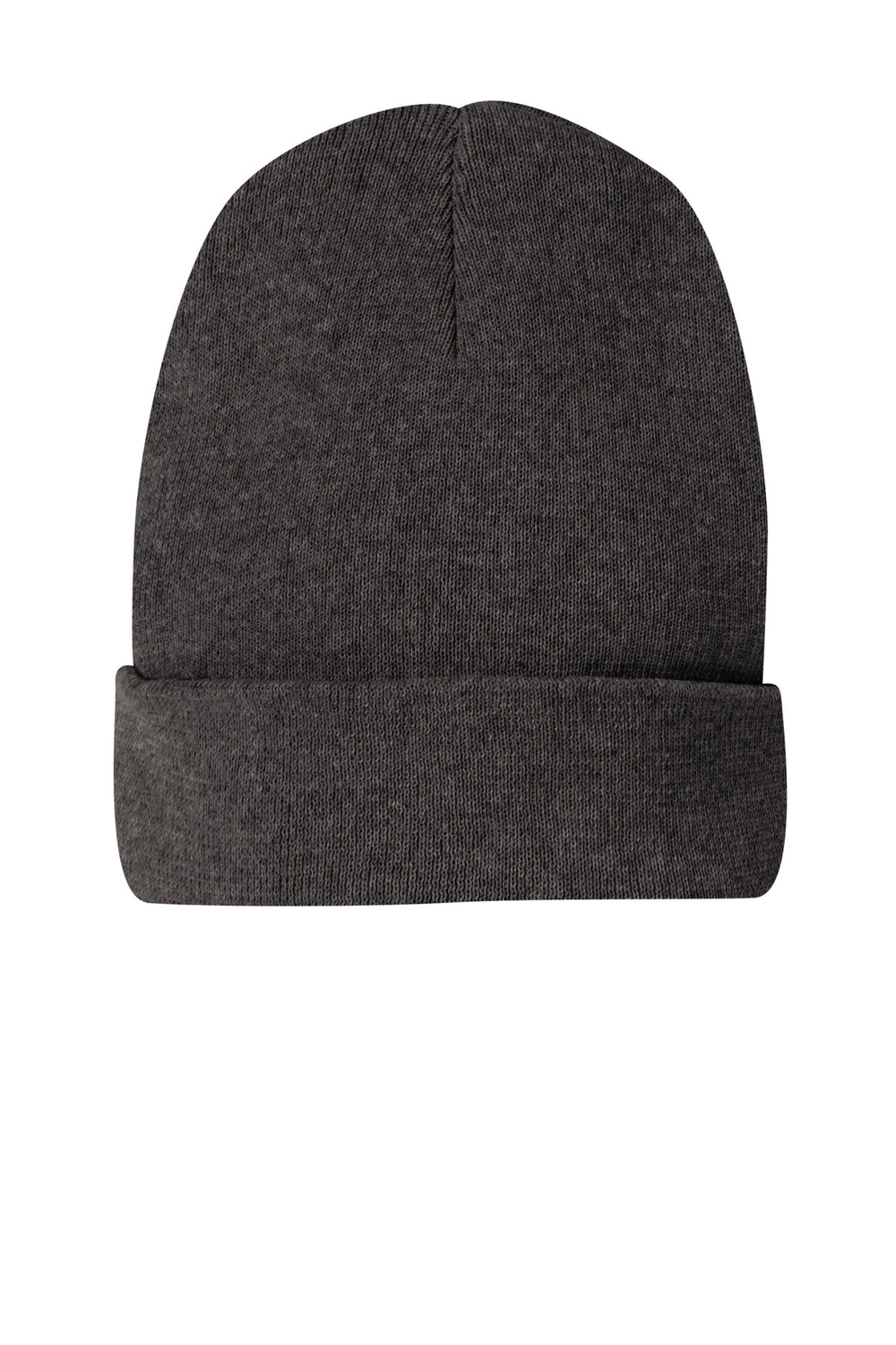District Re-Beanie DT815 — Charcoal Heather — front