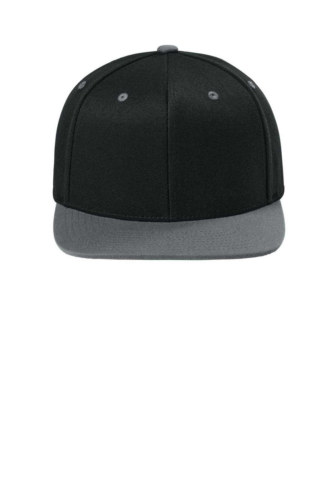 Flexfit 110 Snapback Cap FF110F — Black/ Grey — front
