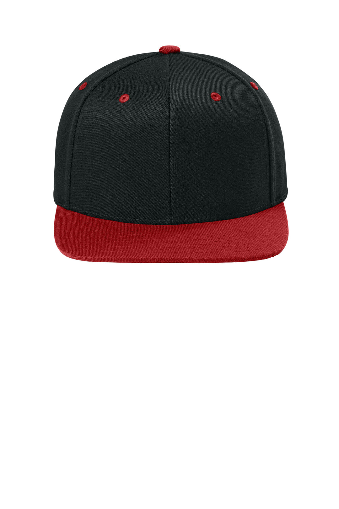 Flexfit 110 Snapback Cap FF110F — Black/ Red — front