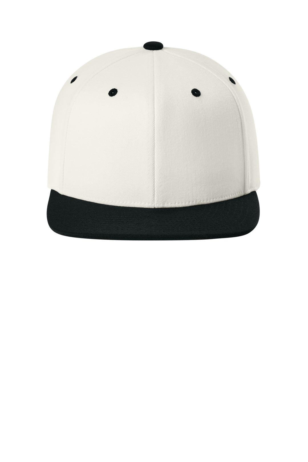Flexfit 110 Snapback Cap FF110F — Natural/ Black — front
