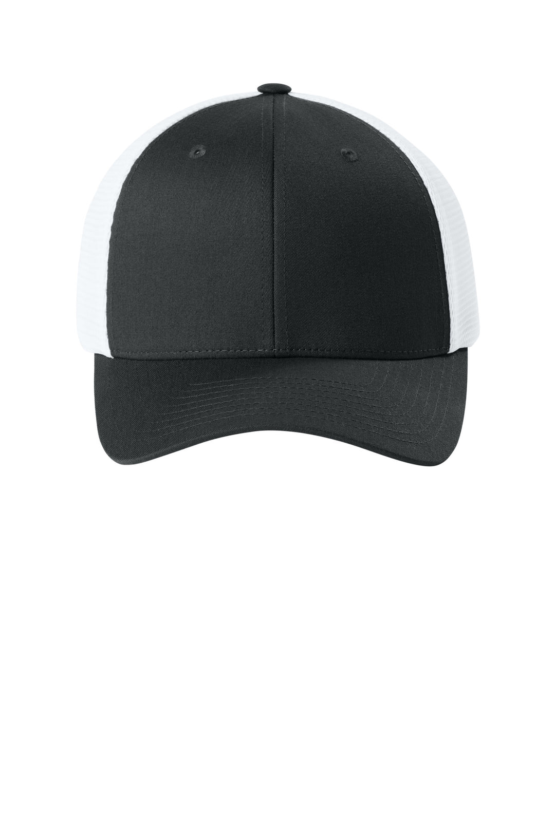 Flexfit 110 Mesh Cap FF110M — Black/ White — front