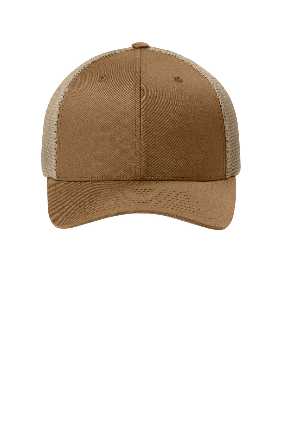 Flexfit 110 Mesh Cap FF110M — Caramel/ Khaki — front