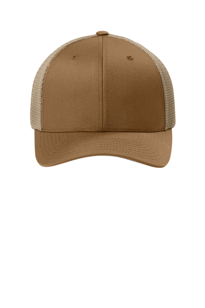 Flexfit 110 Mesh Cap FF110M — Caramel/ Khaki — front