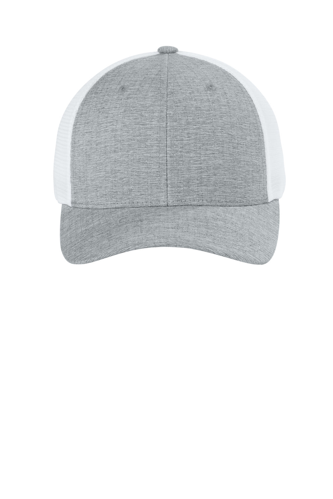 Flexfit 110 Mesh Cap FF110M — Melange Silver/ White — front