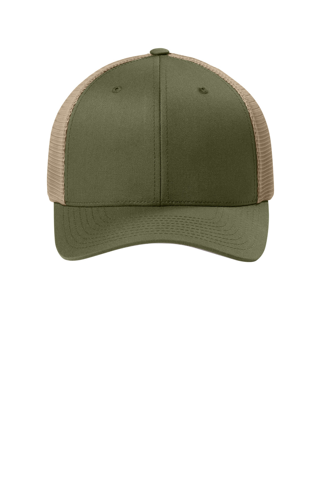 Flexfit 110 Mesh Cap FF110M — Olive/ Khaki — front