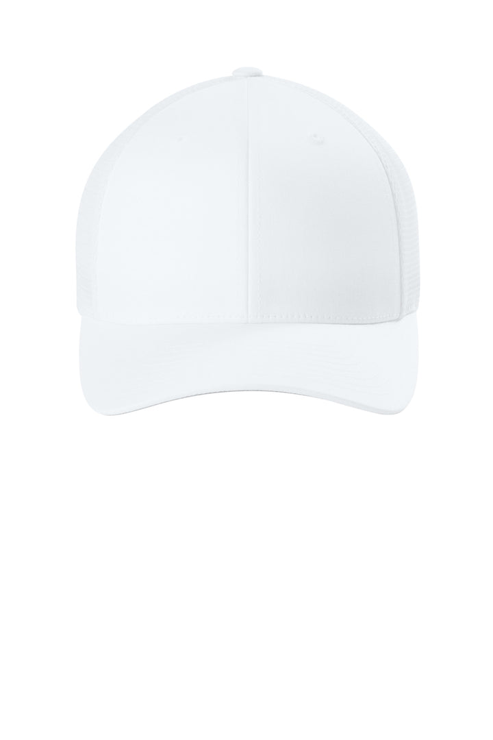 Flexfit 110 Mesh Cap FF110M — White — front