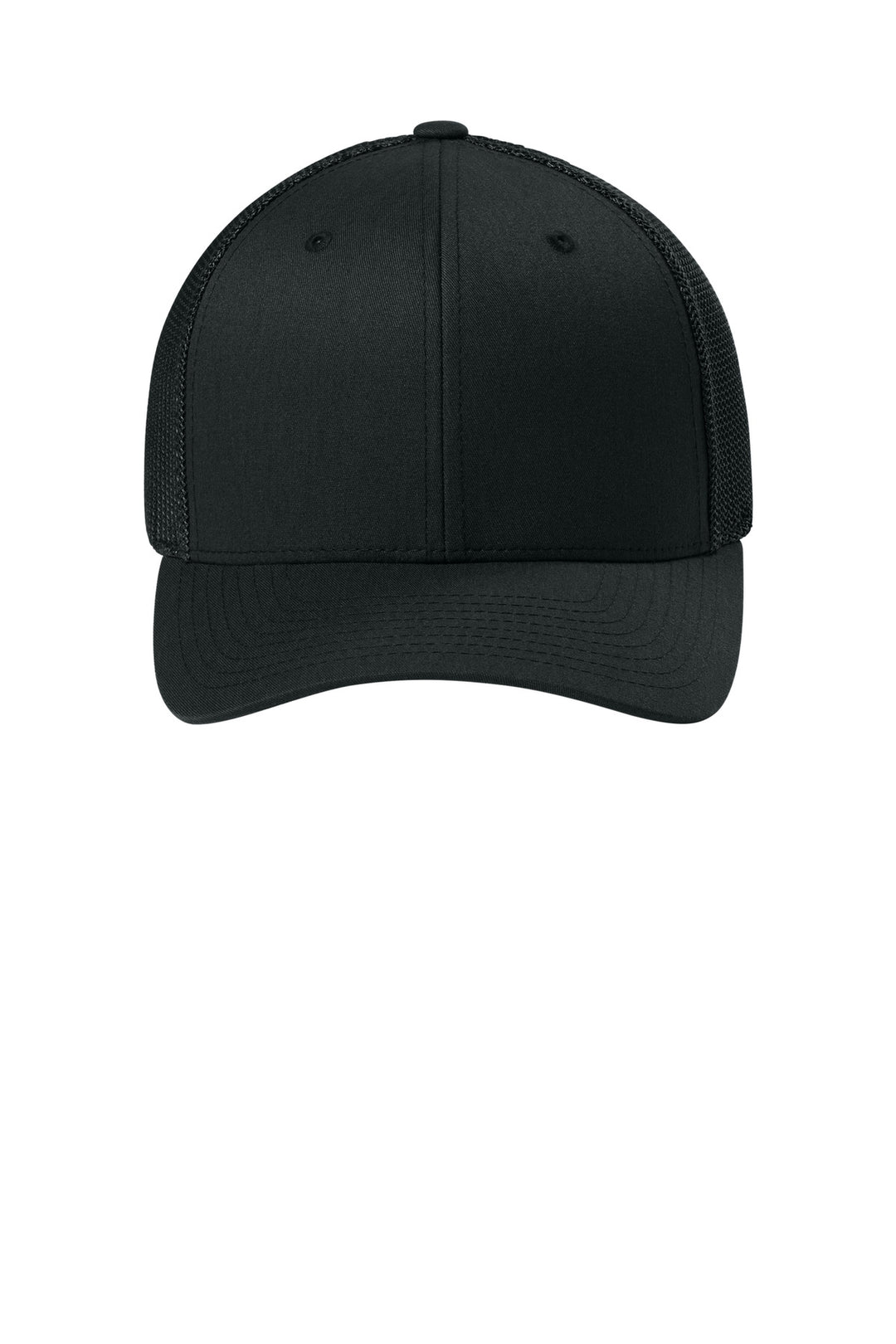 Flexfit Trucker Mesh Cap FF6511 — Black — front