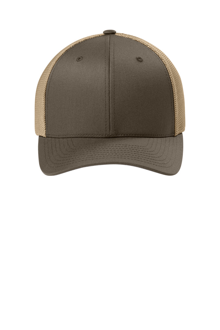 Flexfit Trucker Mesh Cap FF6511 — Brown/ Khaki — front
