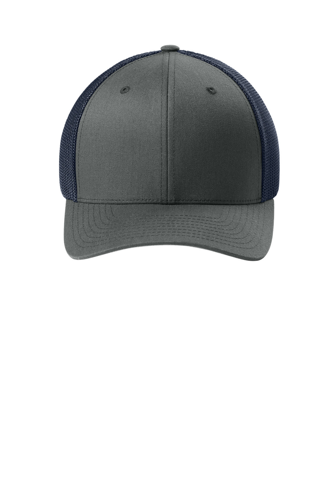 Flexfit Trucker Mesh Cap FF6511 — Charcoal/ Navy — front