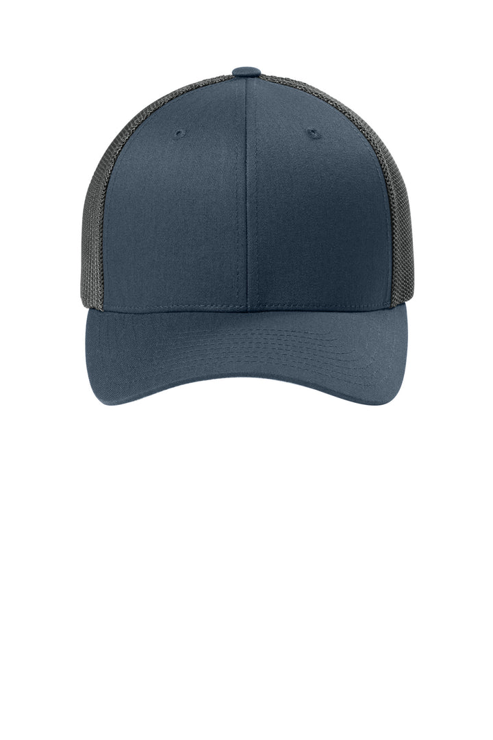 Flexfit Trucker Mesh Cap FF6511 — Navy/ Graphite — front