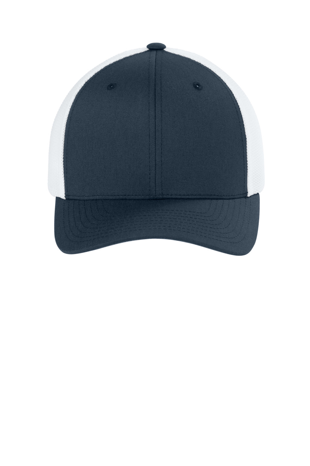 Flexfit Trucker Mesh Cap FF6511 — Navy/ White — front