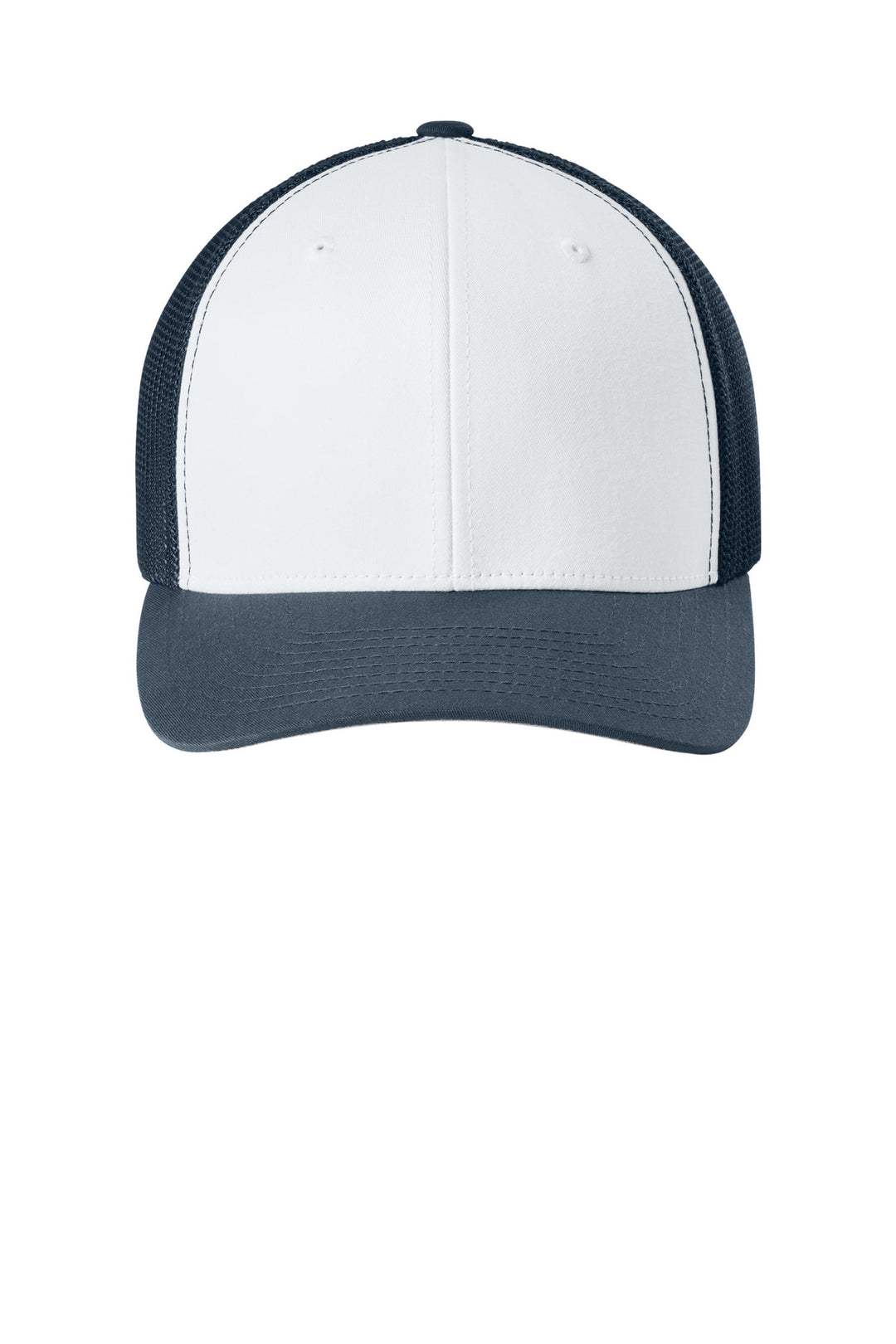 Flexfit Trucker Mesh Cap FF6511 — Navy/ White/ Navy — front