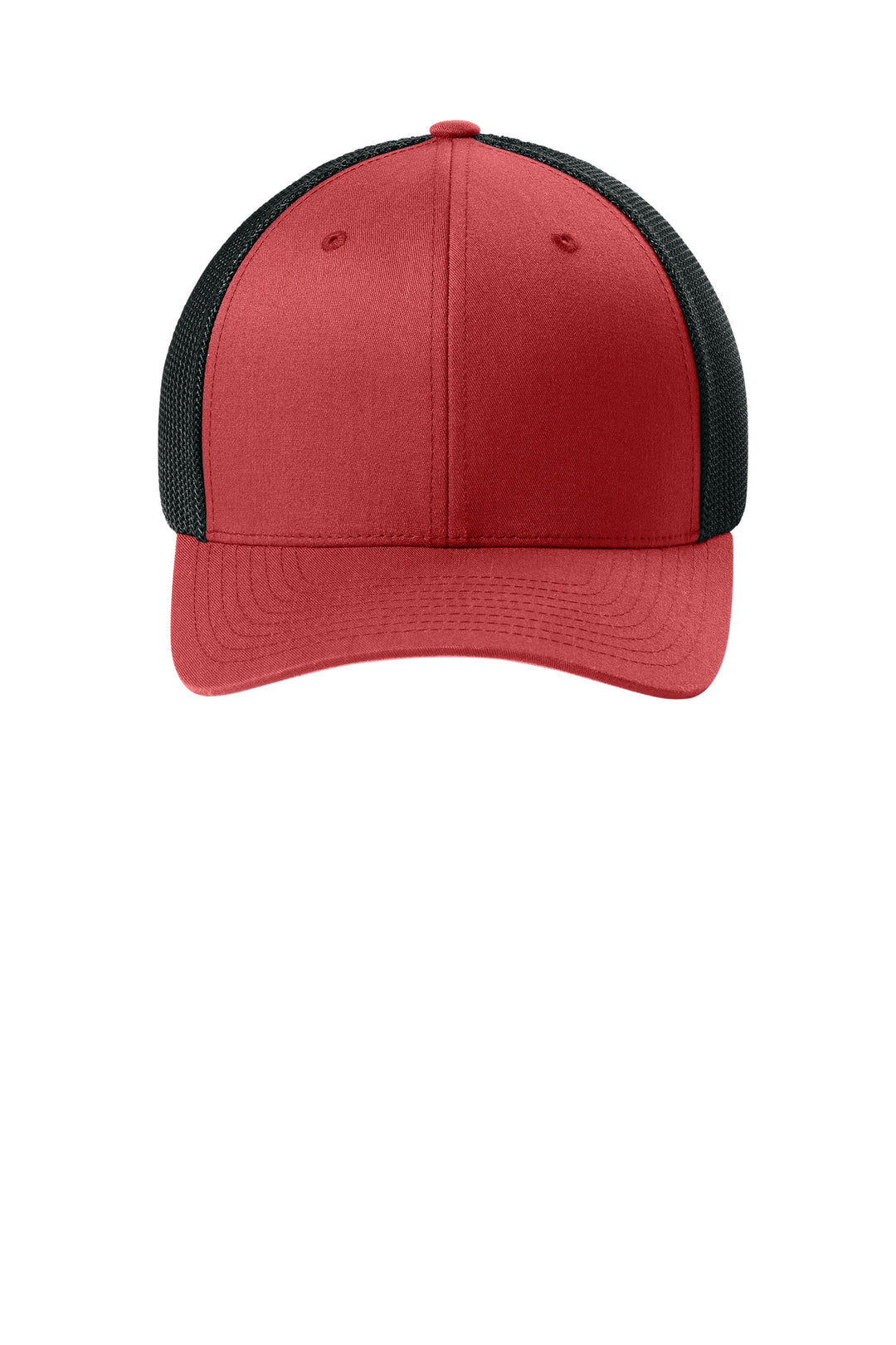 Flexfit Trucker Mesh Cap FF6511 — Red/ Black — front