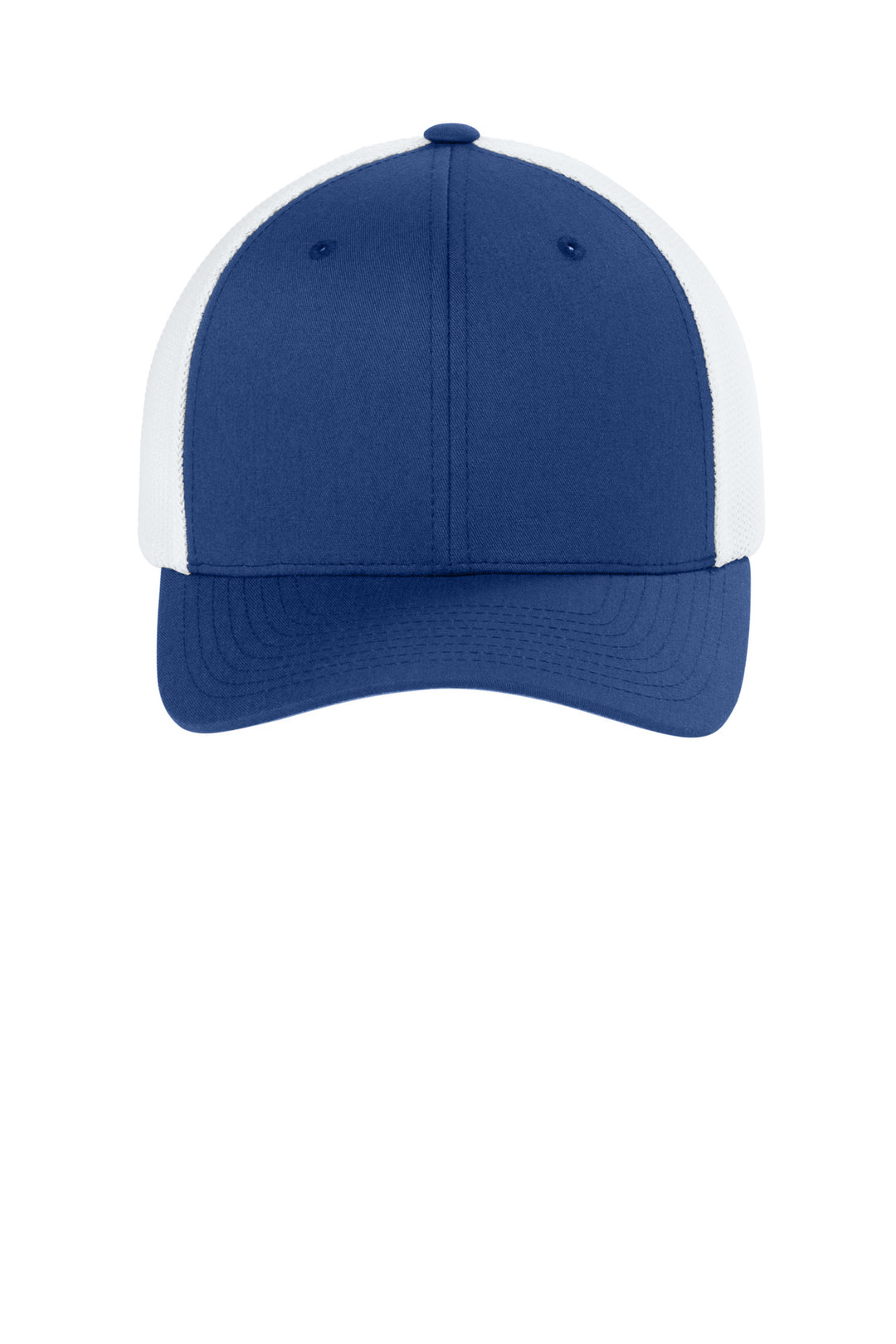 Flexfit Trucker Mesh Cap FF6511 — Royal/ White — front