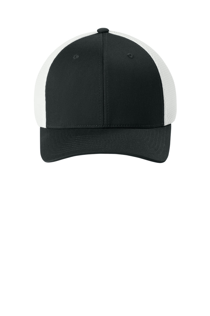 Flexfit Ultrafiber Airmesh Cap FF6533 — Black/ White — front