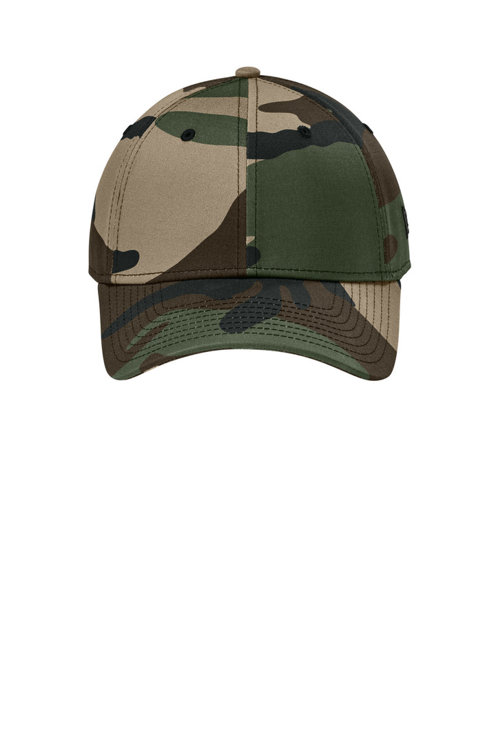 New Era - Structured Stretch Cotton Cap.  NE1000 — Flag Camo — front